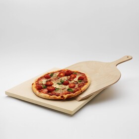 The Pizza Stone Set with a pizza